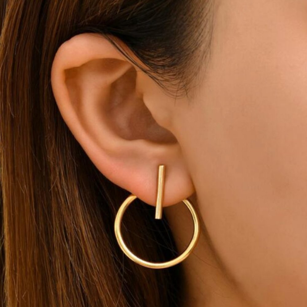 Earring Gold Hoop Earring
